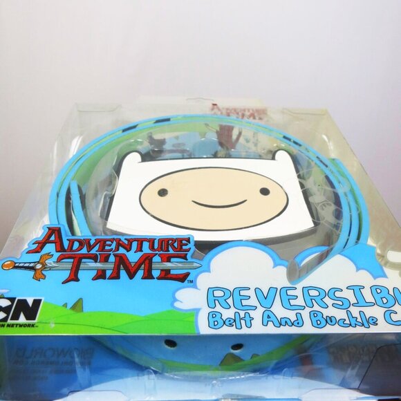 NIB RARE Adventure Time Adjustable Reversible Belt Buckle Combo Finn the Human - Picture 6 of 7